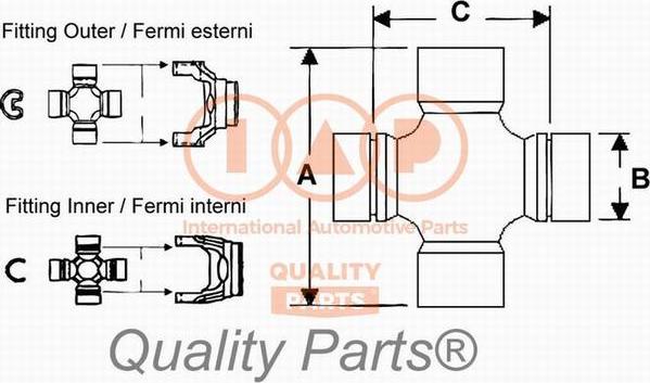 IAP QUALITY PARTS 308-10020E - Flexible disc, propshaft joint www.parts5.com