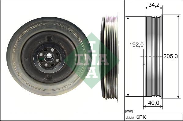 INA 544 0504 10 - Belt Pulley, crankshaft www.parts5.com