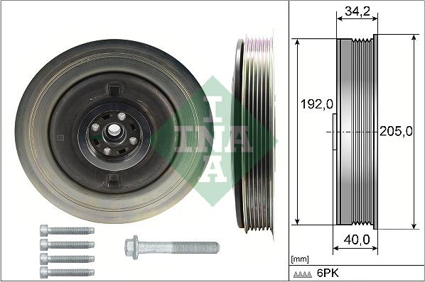 INA 544 0504 20 - Belt Pulley, crankshaft www.parts5.com