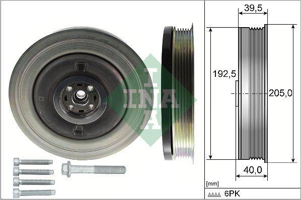 INA 544 0503 20 - Polea, cigüeñal www.parts5.com