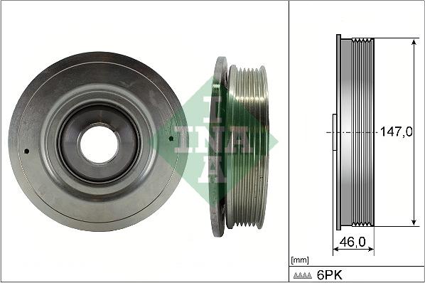 INA 544 0094 10 - Ремъчна шайба, колянов вал www.parts5.com