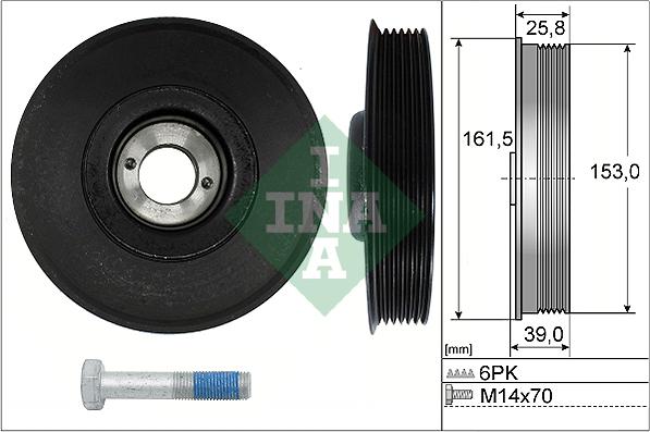 INA 544 0039 20 - Шкив коленчатого вала www.parts5.com