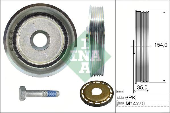 INA 544 0112 21 - Fulie curea, arbore cotit www.parts5.com