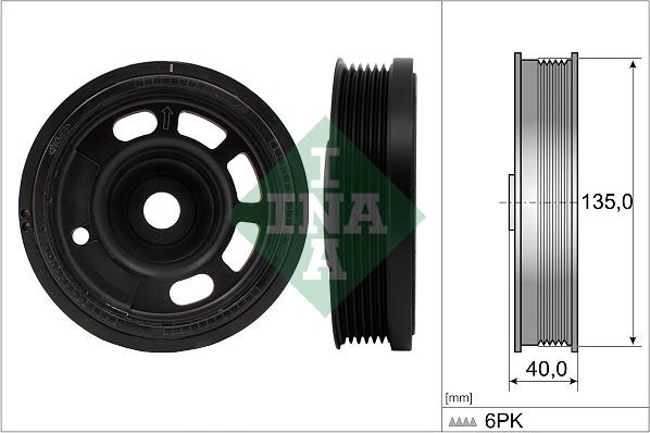 INA 544 0172 10 - Belt Pulley, crankshaft www.parts5.com