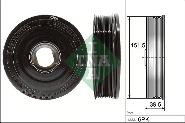 INA 544 0177 10 - Remenica, radilica parts5.com