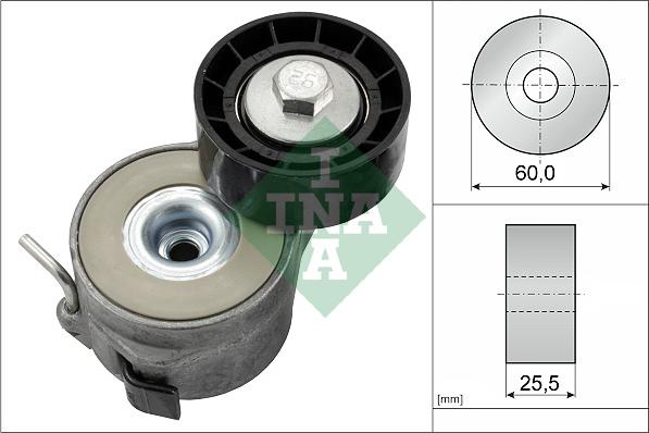 INA 534 0400 10 - Belt Tensioner, v-ribbed belt parts5.com