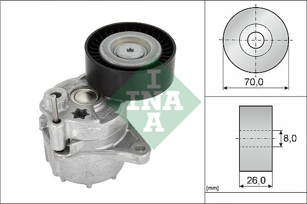 INA 534 0481 10 - Intinzator curea, curea distributie www.parts5.com