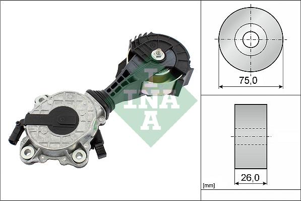 INA 534 0425 10 - Tendeur de courroie, courroie trapézoïdale à nervures www.parts5.com