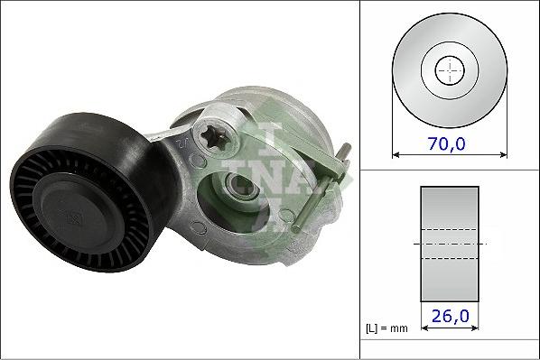 INA 534 0470 10 - Kayış gerdirici, kanallı V kayışı www.parts5.com