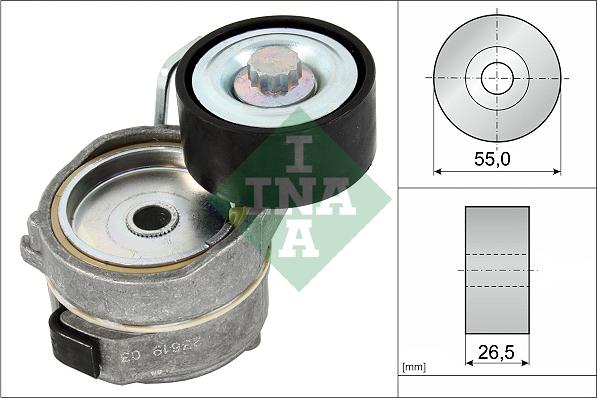 INA 534 0653 10 - Натяжитель, поликлиновый ремень www.parts5.com