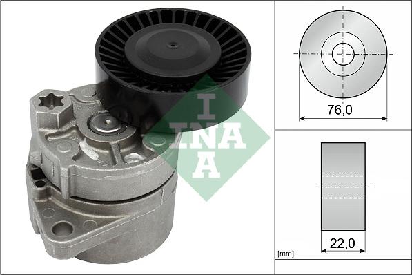 INA 534 0018 10 - Zatezač kaiša, klinasti rebrasti kaiš www.parts5.com