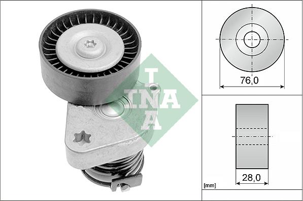 INA 534 0081 30 - Zatezač kaiša, klinasti rebrasti kaiš www.parts5.com