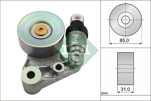 INA 534 0021 10 - Belt Tensioner, v-ribbed belt parts5.com