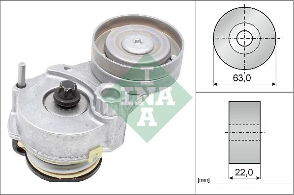 INA 534 0147 10 - Натяжитель, поликлиновый ремень www.parts5.com