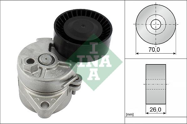 INA 534 0104 10 - Szíjfeszítő, hosszbordás szíj www.parts5.com