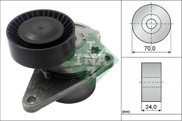 INA 534 0103 10 - Belt Tensioner, v-ribbed belt parts5.com