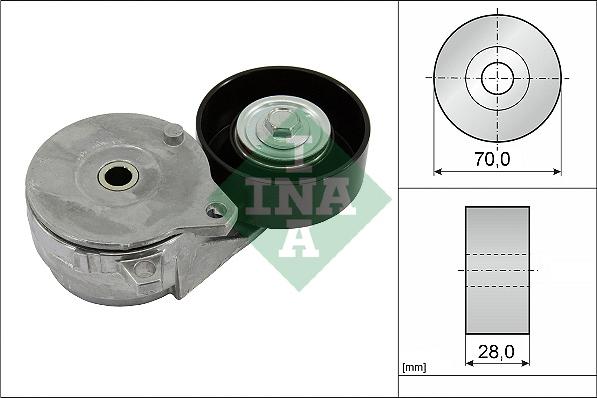 INA 534 0813 10 - Szíjfeszítő, hosszbordás szíj www.parts5.com