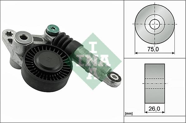 INA 534 0356 10 - Натяжитель, поликлиновый ремень www.parts5.com