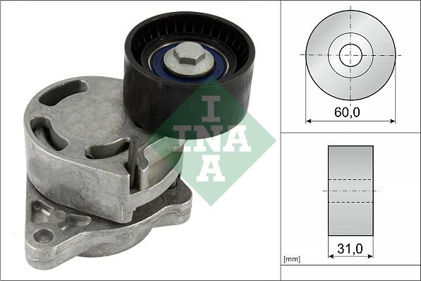 INA 534 0317 10 - Zatezač kaiša, klinasti rebrasti kaiš www.parts5.com