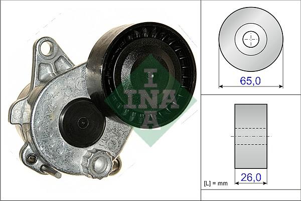 INA 534 0336 10 - Tendeur de courroie, courroie trapézoïdale à nervures www.parts5.com