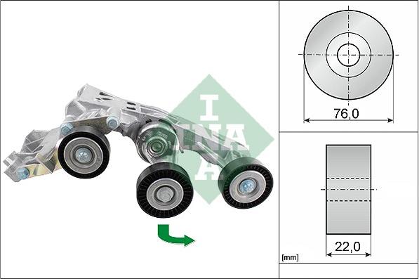 INA 534 0338 10 - Kayış gerdirici, kanallı V kayışı www.parts5.com