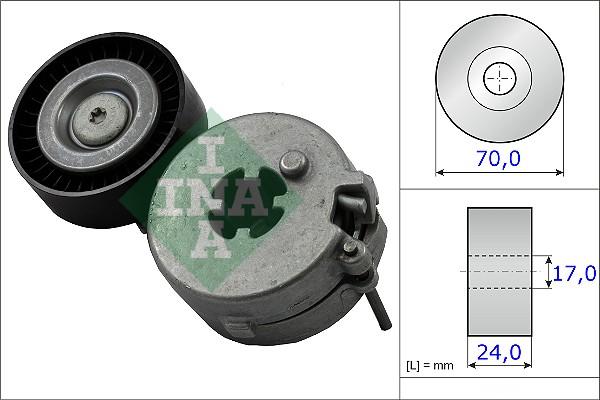 INA 534 0333 10 - Napinák rebrovaného klinového remeňa www.parts5.com