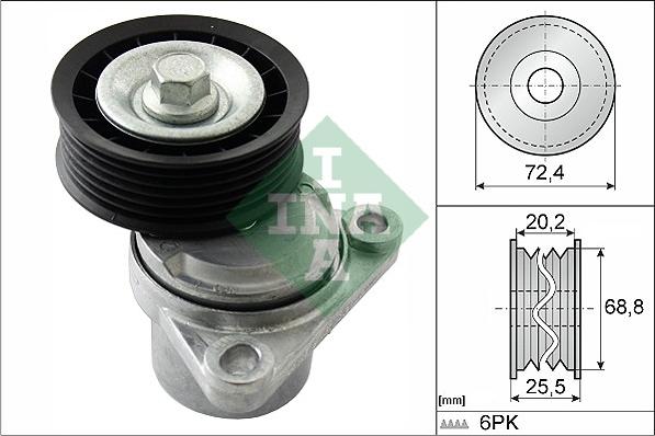 INA 534 0326 10 - Tensor de correa, correa poli V www.parts5.com