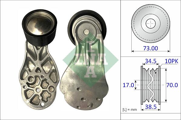 INA 534 0751 10 - Deflection / Guide Pulley, v-ribbed belt www.parts5.com