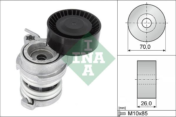 INA 534 0708 10 - Intinzator curea, curea distributie www.parts5.com