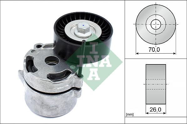 INA 534 0711 10 - Szíjfeszítő, hosszbordás szíj www.parts5.com