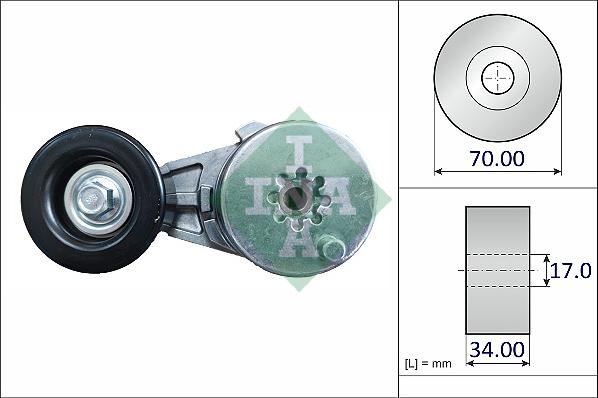 INA 534 0786 10 - Intinzator curea, curea distributie www.parts5.com