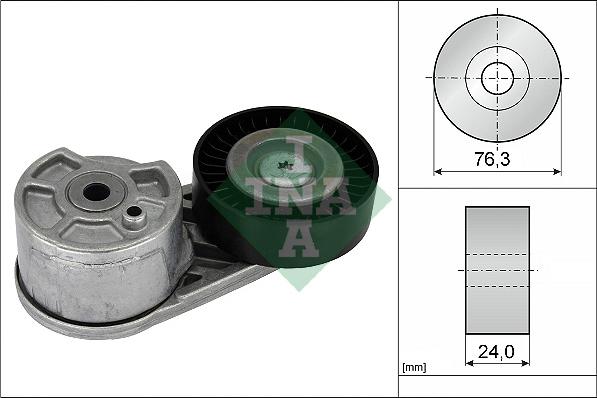 INA 534 0725 10 - Натяжитель, поликлиновый ремень www.parts5.com