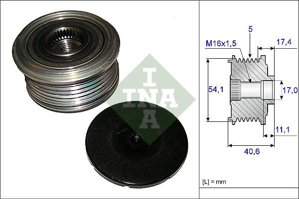 INA 535 0089 10 - Alternatör kasnağı www.parts5.com