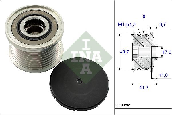 INA 535 0141 10 - Koło pasowe, alternator www.parts5.com