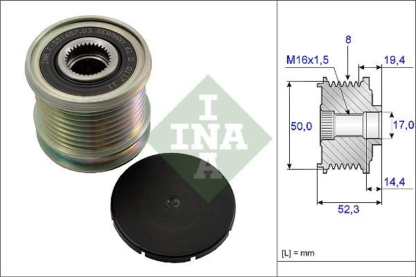 INA 535 0111 10 - Alternatör kasnağı www.parts5.com