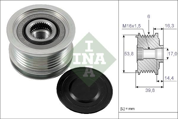 INA 535 0170 10 - Alternatör kasnağı parts5.com