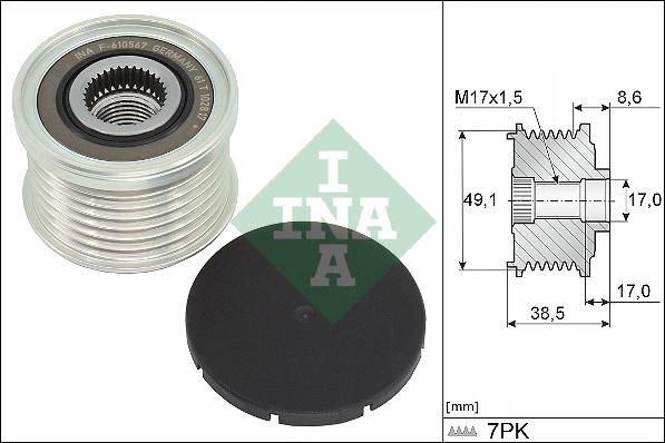 INA 535 0344 10 - Alternatör kasnağı www.parts5.com