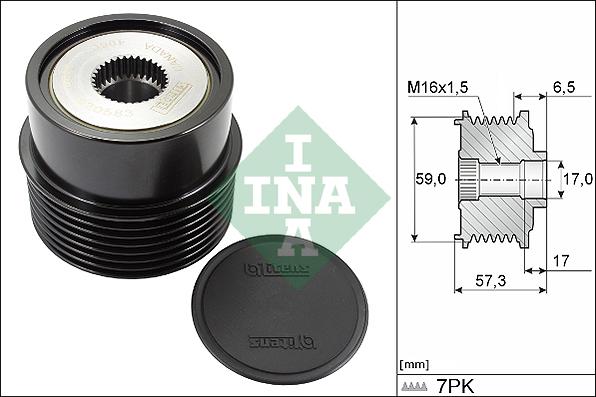 INA 535 0314 10 - Riemenscheibe, Generator www.parts5.com