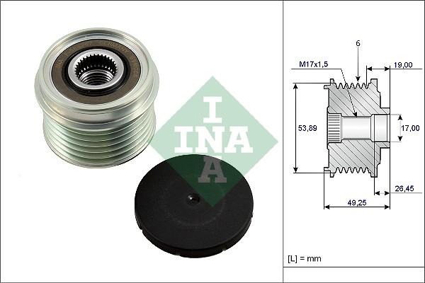 INA 535 0233 10 - Alternatör kasnağı www.parts5.com