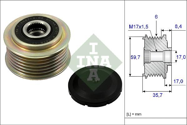 INA 535 0225 10 - Jermenica, alternator www.parts5.com