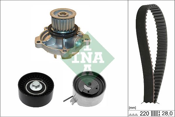 INA 530 0456 30 - Water Pump & Timing Belt Set www.parts5.com