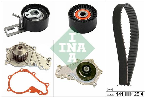 INA 530 0578 30 - Водна помпа+ к-кт ангренажен ремък www.parts5.com