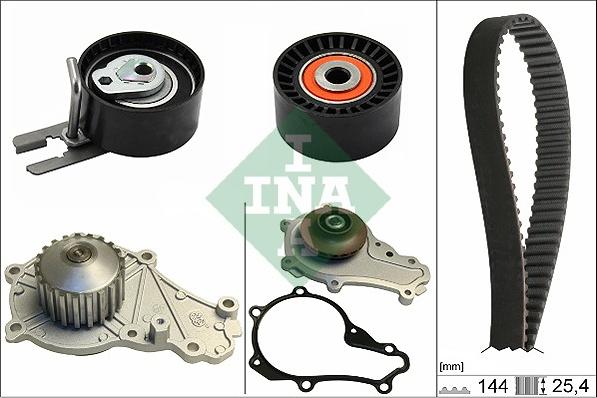 INA 530 0615 30 - Pompa wodna + zestaw paska rozrządu www.parts5.com