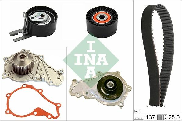 INA 530 0632 30 - Water Pump & Timing Belt Set parts5.com