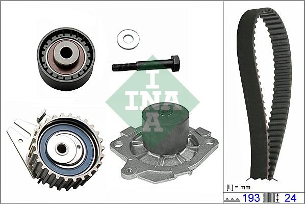 INA 530 0623 30 - Bomba de agua + kit correa distribución www.parts5.com