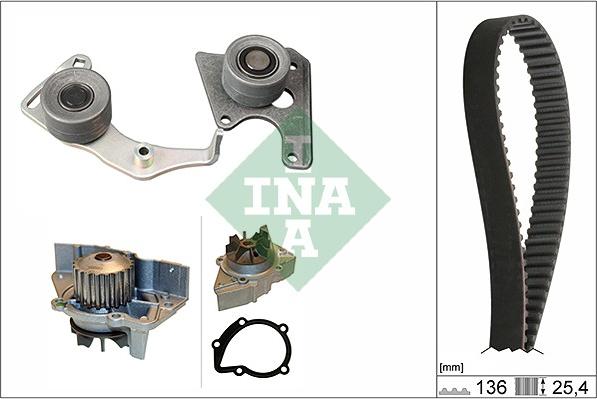 INA 530 0096 31 - Водяной насос + комплект зубчатого ремня www.parts5.com