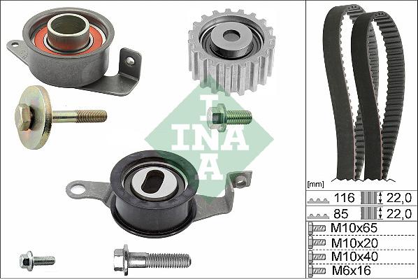 INA 530 0010 10 - Timing Belt Set parts5.com