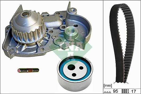 INA 530 0018 31 - Vodní pumpa + sada ozubeného řemene www.parts5.com