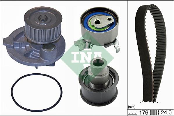 INA 530 0079 30 - Водяной насос + комплект зубчатого ремня www.parts5.com