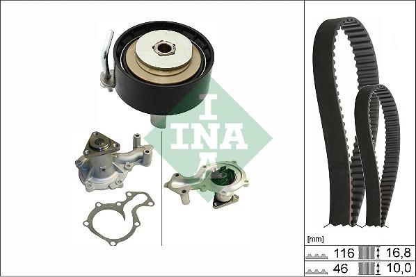 INA 530 0841 30 - Water Pump & Timing Belt Set www.parts5.com